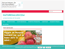 Tablet Screenshot of naturesalud.com